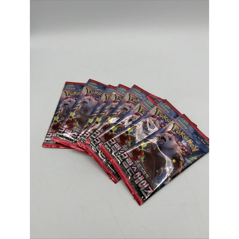 Pokemon Scarlet & Violet Crimson Haze Korean Booster Pack Lot of 8 SV5a